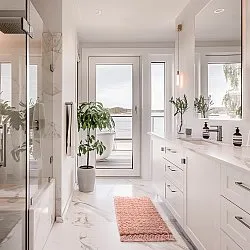 Badeværelsesmåtte - Elvie (lyserød)