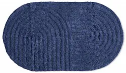 Oval badeværelsesmåtte - Embla (blå)