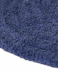 Rund badeværelsesmåtte - Embla (blå)