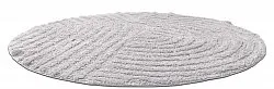 Rund badeværelsesmåtte - Embla (lysegrå)