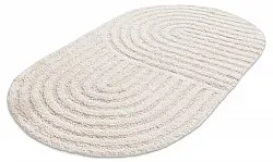 Oval badeværelsesmåtte - Embla (off-white)