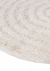 Rund badeværelsesmåtte - Embla (off-white)