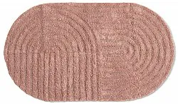 Oval badeværelsesmåtte - Embla (lyserød)