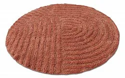 Rund badeværelsesmåtte - Embla (terracotta)