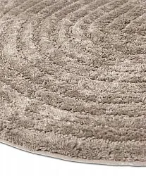 Oval badeværelsesmåtte - Evena (beige)