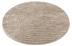 Rund badeværelsesmåtte - Evena (beige)