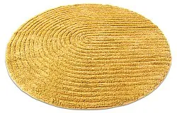 Rund badeværelsesmåtte - Evena (gul)