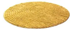 Rund badeværelsesmåtte - Evena (gul)