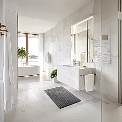 Badeværelsesmåtte - Evena (mørkegrå)