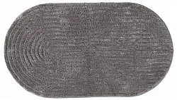 Oval badeværelsesmåtte - Evena (mørkegrå)