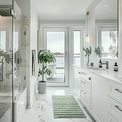 Badeværelsesmåtte - Franny (lysegrøn)