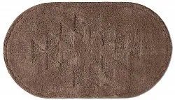 Oval badeværelsesmåtte - Gertie (brun)
