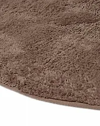 Rund badeværelsesmåtte - Gertie (brun)