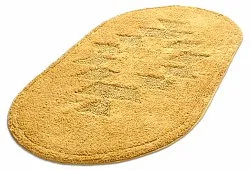Oval badeværelsesmåtte - Gertie (gul)