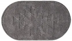 Oval badeværelsesmåtte - Gertie (mørkegrå)