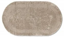 Oval badeværelsesmåtte - Nila (beige)