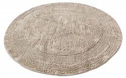 Rund badeværelsesmåtte - Nila (beige)