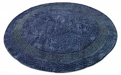 Rund badeværelsesmåtte - Nila (blå)