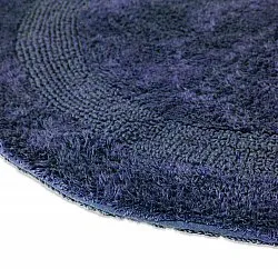 Rund badeværelsesmåtte - Nila (blå)