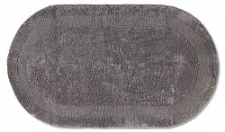Oval badeværelsesmåtte - Nila (mørkegrå)