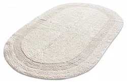 Oval badeværelsesmåtte - Nila (off-white)