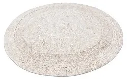 Rund badeværelsesmåtte - Nila (off-white)