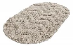 Oval badeværelsesmåtte - Tressa (beige)