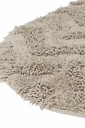 Oval badeværelsesmåtte - Tressa (beige)