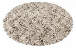 Rund badeværelsesmåtte - Tressa (beige)