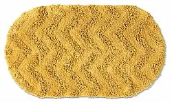Oval badeværelsesmåtte - Tressa (gul)