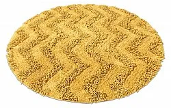 Rund badeværelsesmåtte - Tressa (gul)