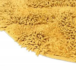 Rund badeværelsesmåtte - Tressa (gul)