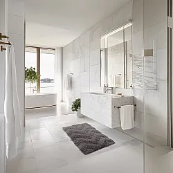 Badeværelsesmåtte - Tressa (mørkegrå)