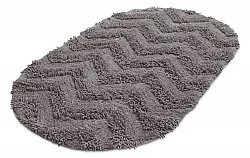Oval badeværelsesmåtte - Tressa (mørkegrå)