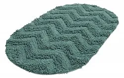 Oval badeværelsesmåtte - Tressa (mørkegrøn)