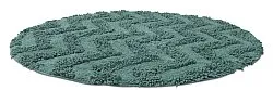Rund badeværelsesmåtte - Tressa (mørkegrøn)