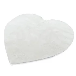 Børnetæppe - Aranga Super Soft Heart (hvid)