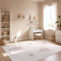 Børnetæppe - Balloons (lyserød)