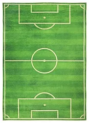 Børnetæppe - Football Field (grøn)