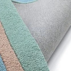 Børnetæppe - Giraffe Hand Tufted Wool Premium (lyseblå/multi)