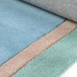 Børnetæppe - Giraffe Hand Tufted Wool Premium (lyseblå/multi)