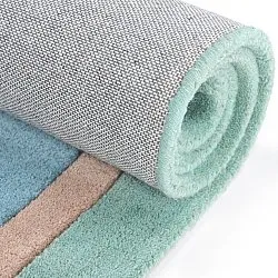 Børnetæppe - Giraffe Hand Tufted Wool Premium (lyseblå/multi)