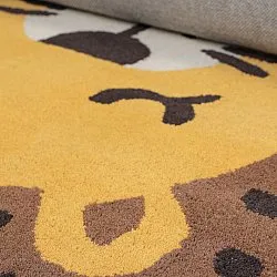 Børnetæppe - Lion Hand Tufted Wool Premium (beige/multi)