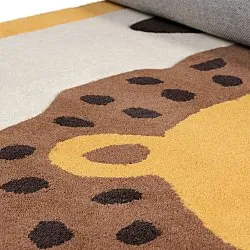 Børnetæppe - Lion Hand Tufted Wool Premium (beige/multi)