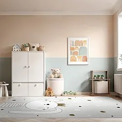 Børnetæppe - Rabbit Crown (grå)