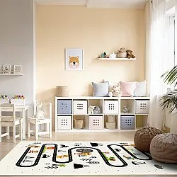 Børnetæppe - Safari road