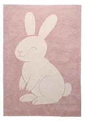 Børnetæppe - Soft Bunny (rosa/creme)