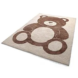 Børnetæppe - Soft Teddybear (creme/brun)