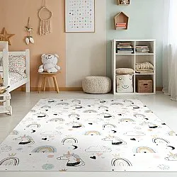 Børnetæppe - Unicorn Rainbow (lyserød)