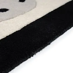 Børnetæppe - Zebra Hand Tufted Wool Premium (beige/sort)